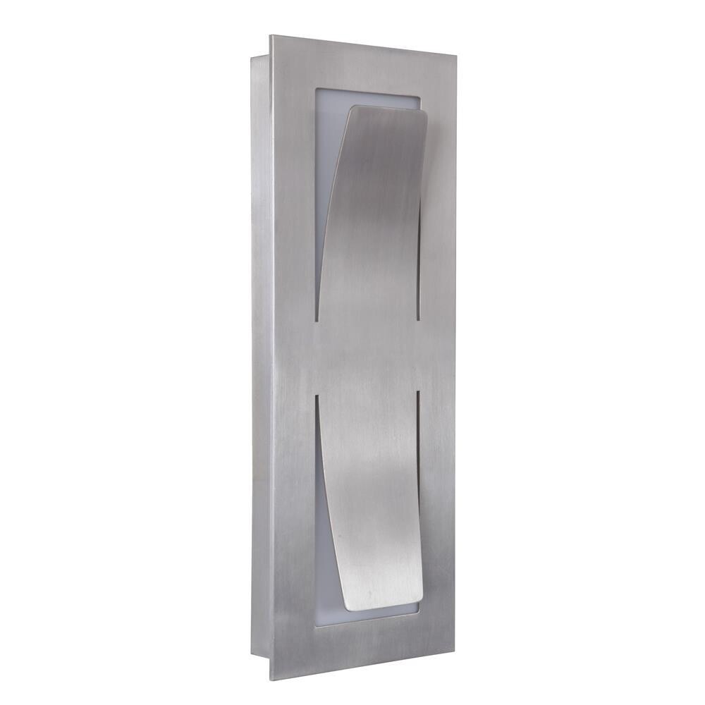 Enzo Small Architectural LED Wall Light – Satin Aluminum