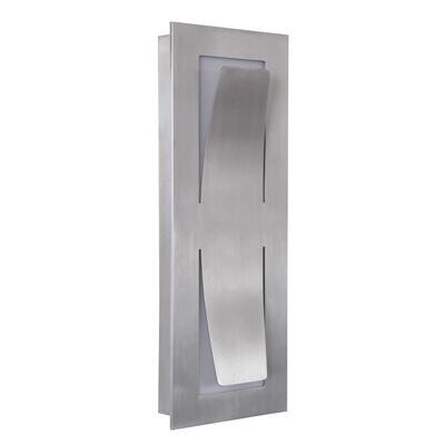 Enzo Small Architectural LED Wall Light – Satin Aluminum