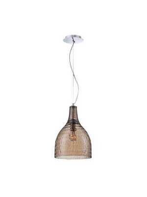 Altima 1-Light Large Contemporary Pendant Chrome with Amber Glass Altima 1-Light Large Contemporary Pendant Chrome with Amber Glass