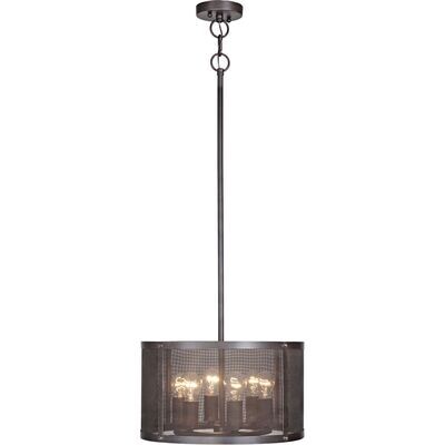 Black Smith Rustic R6-Light Pendant Matte Black
