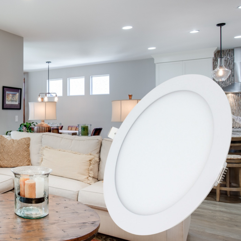 6" Honeywell Ultra Slim Downlight Round 12W LED 3000K 1200Lm 120-277v