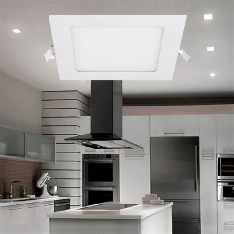 6" Easy Square Downlight 10W LED 3000K
