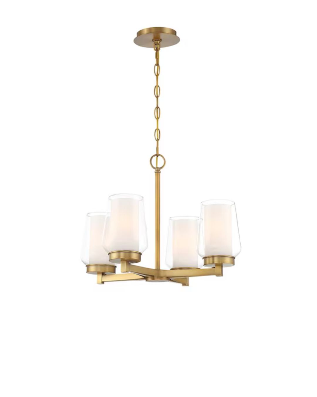Manchester 4-Light Classy Chandelier Brass