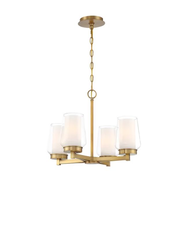 Manchester 4-Light Classy Chandelier Brass