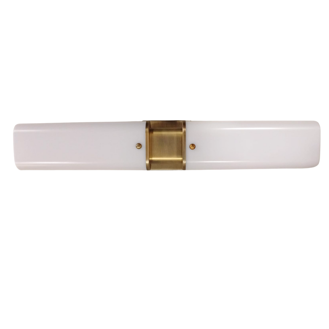 LED Linear Vanity 24" Soft Gold/ White Acrylic Shade