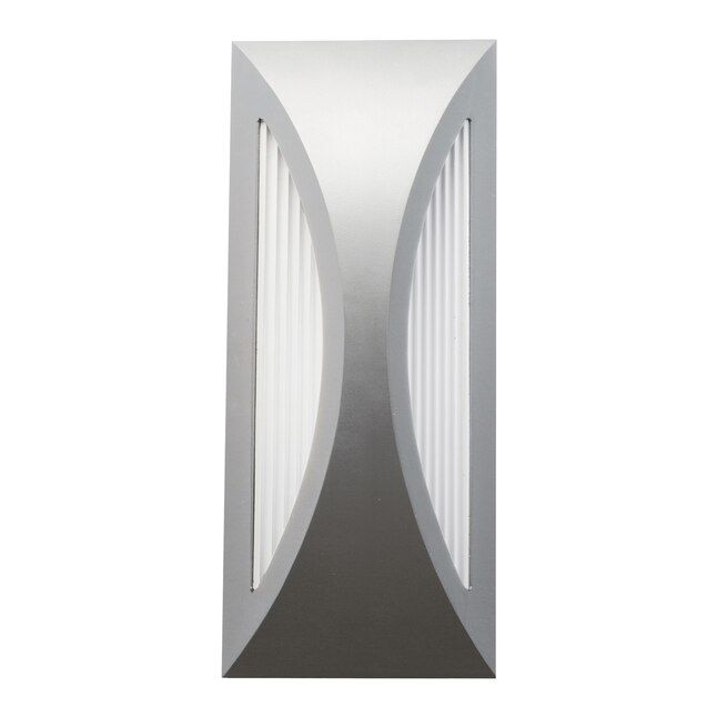 Contemporary Cesya LED Architectural Indoor/Outdoor Wall Light Platinum Finish Contemporary Cesya LED Architectural Indoor/Outdoor Wall Light Platinum Finish