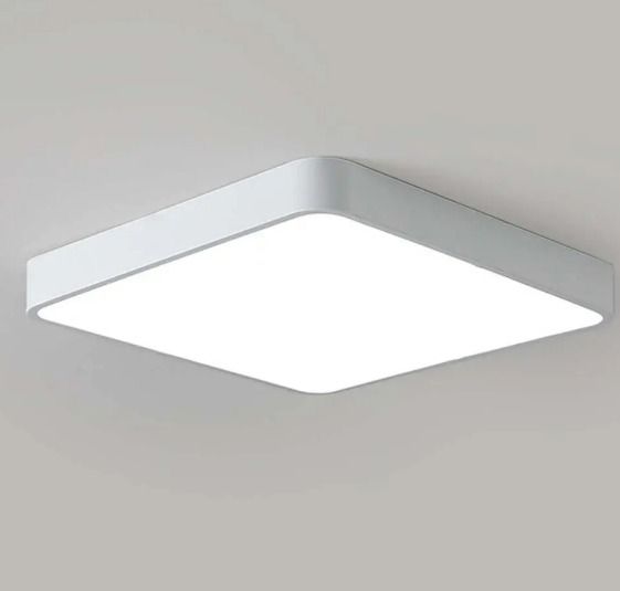 Ultra Thin Panel Modern Flush Moun  Large Square 40W LED 3CCT White