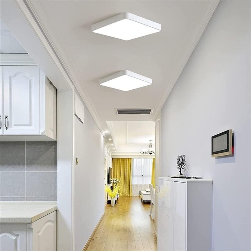 Ultra Thin Panel Modern Flush Moun  Large Square 40W LED 3CCT White