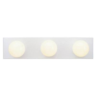 3-Light Bath Bar White