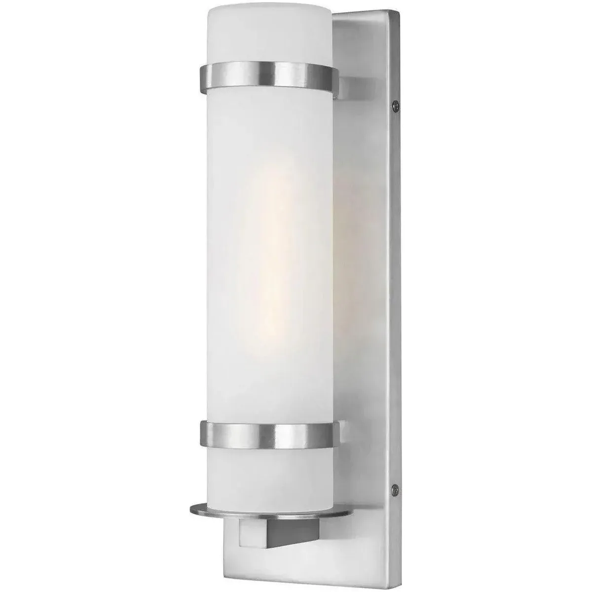 Alban 1-Light Outdoor Wall Light Satin Aluminum