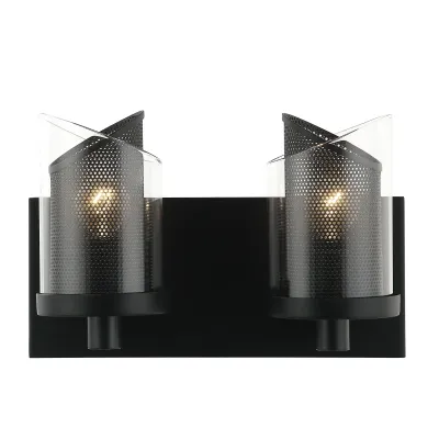 So Inclined 2-Light Vanity Black