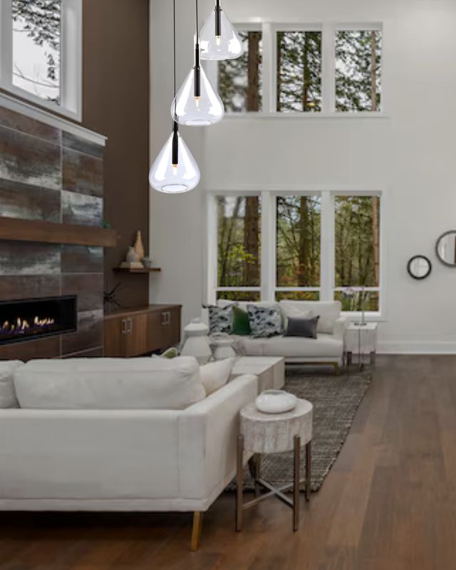 Conic 3-Light Pendant in Black