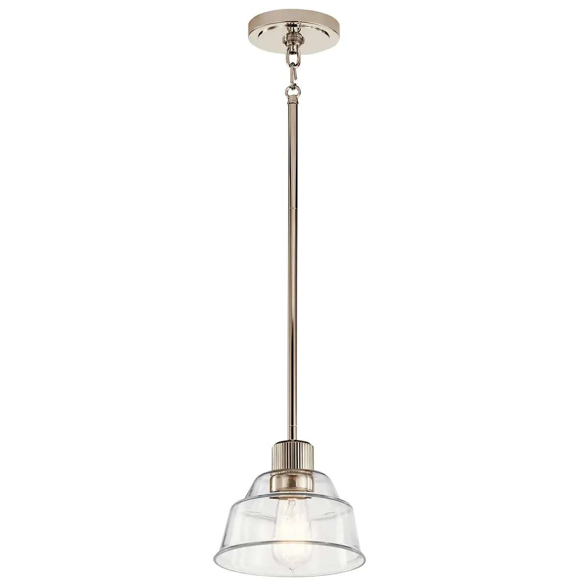Eastmont 1-Light Pendant in Polished Nickel
