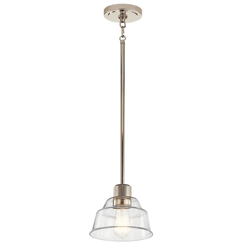 Eastmont 1-Light Pendant in Polished Nickel