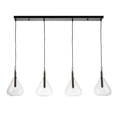 Conic Linear 4-Light Pendant Black Conic Linear 4-Light Pendant Black