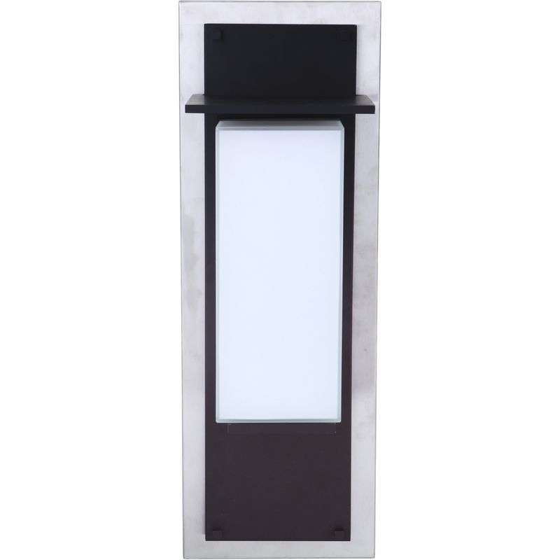 Heights 20" Outdoor LED Wall Mount Stainless Steel and Midnight