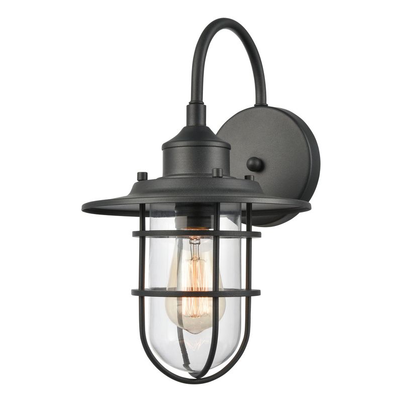 Coastal Farm 1-Light Outdoor Wall Sconce Charcoal