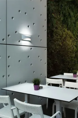 Venus LED Outdoor Wall Light White