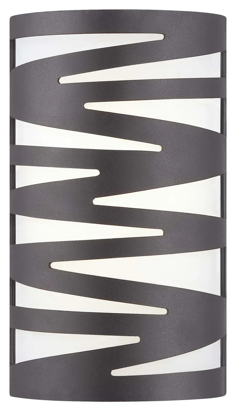 Teeter Outdoor LED Wall Sconce Pebble Bronze