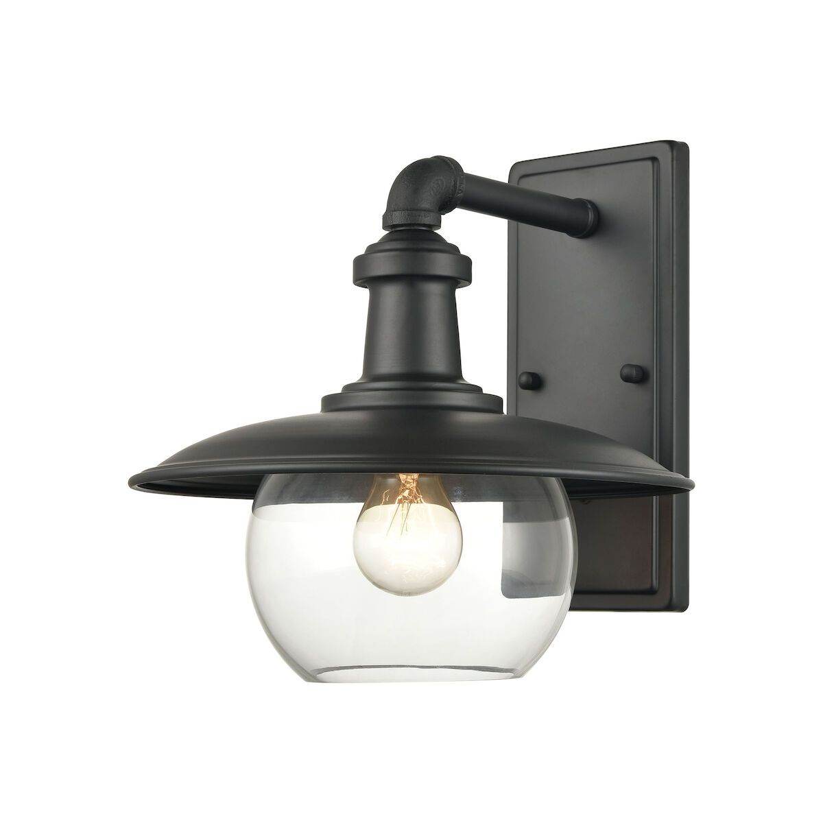 Jackson Small 1-Light Outdoor Wall Sconce Matte Black