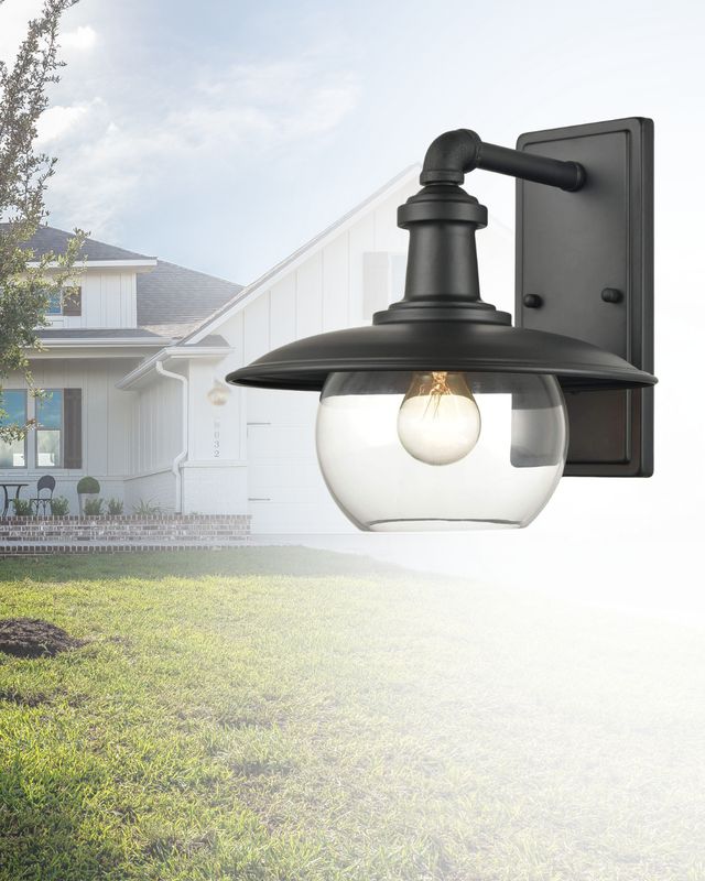 Jackson Small 1-Light Outdoor Wall Sconce Matte Black