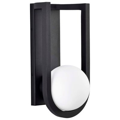 Cradle Outdoor LED Wall Lantern Matte Black with Opal Glass Cradle Outdoor LED Wall Lantern Matte Black with Opal Glass