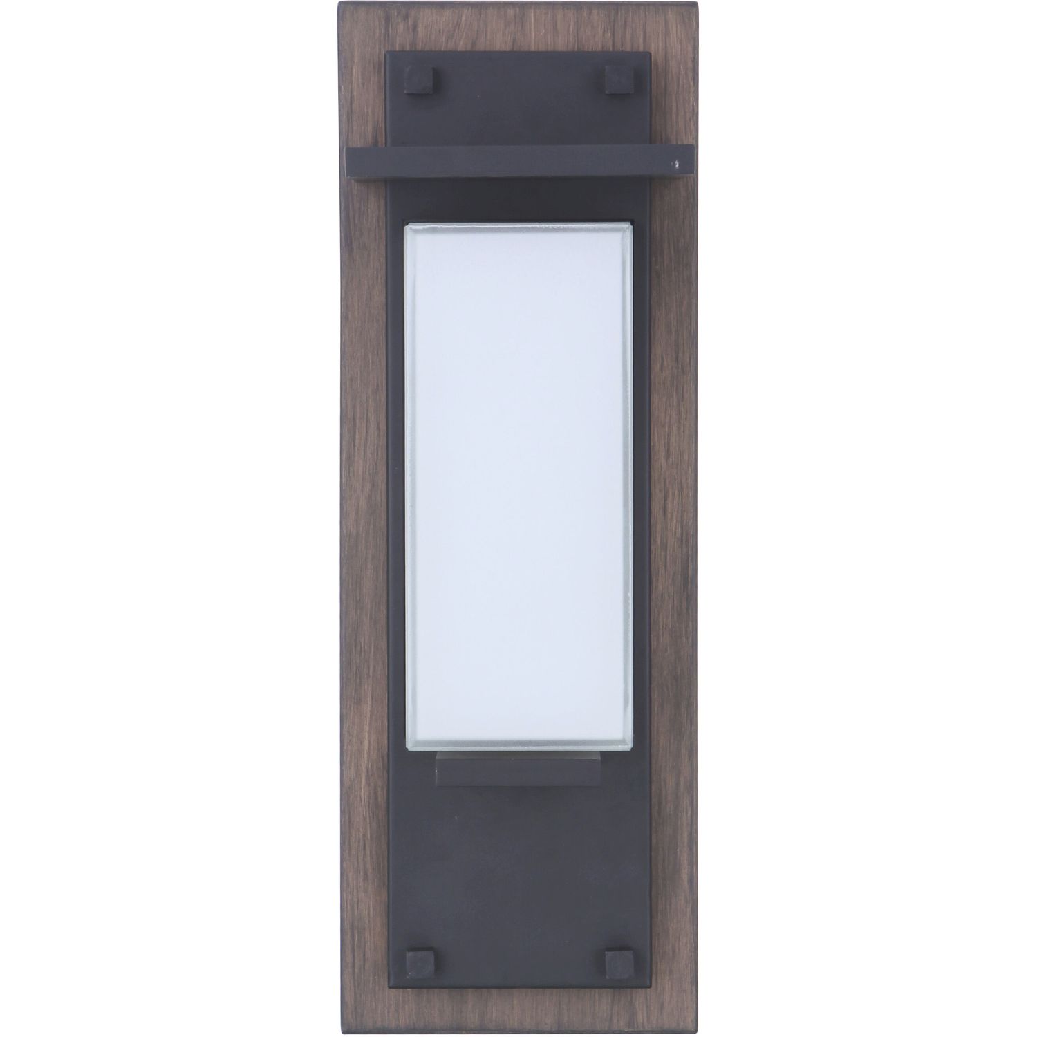 Heights 15" Outdoor LED Wall Mount Whiskey Barrel and Midnight