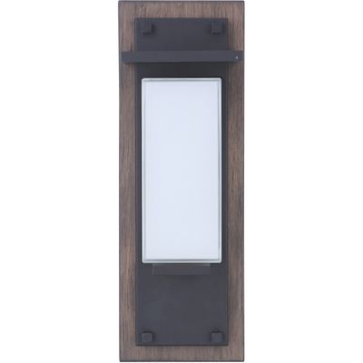 Heights 15" Outdoor LED Wall Mount Whiskey Barrel and Midnight