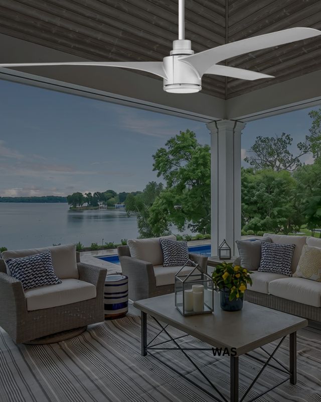 Phoebe 60" Ceiling Fan Outdoor Painted Nickel