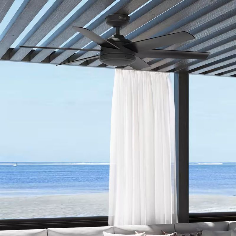 Jetty 52" Outdoor Ceiling Fan Matte Black CFM 5503