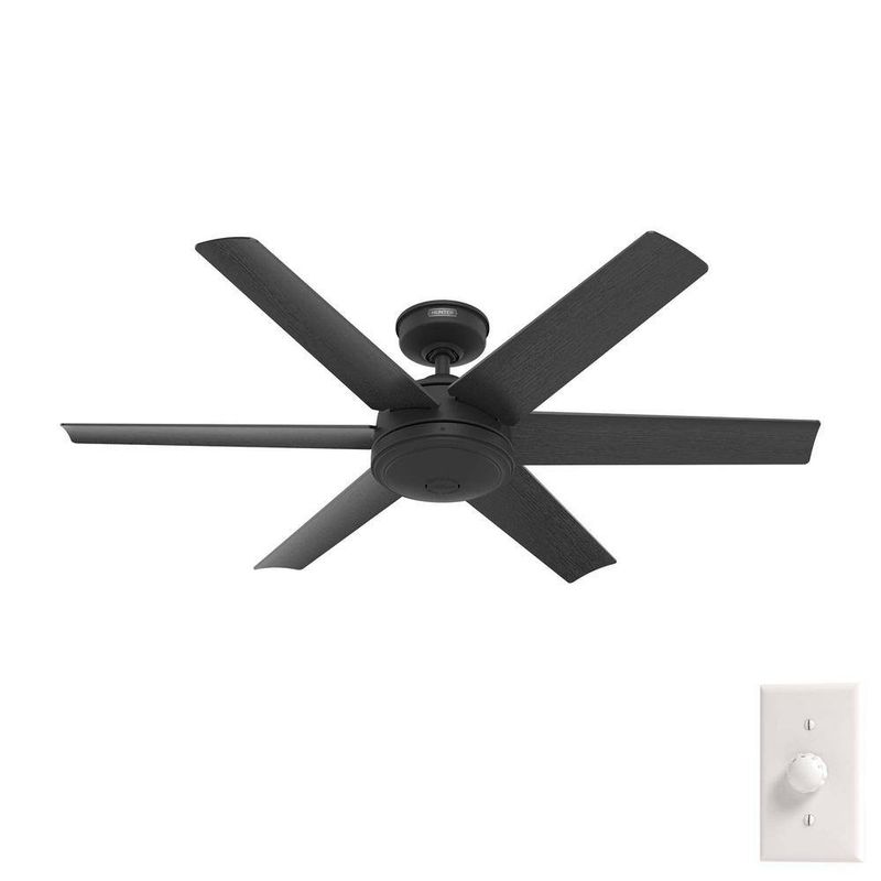 Jetty 52" Outdoor Ceiling Fan Matte Black CFM 5503 Jetty 52" Outdoor Ceiling Fan Matte Black CFM 5503