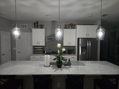 Clear Textured Glass 1-Light Bell Pendant Brushed Polished Nickel