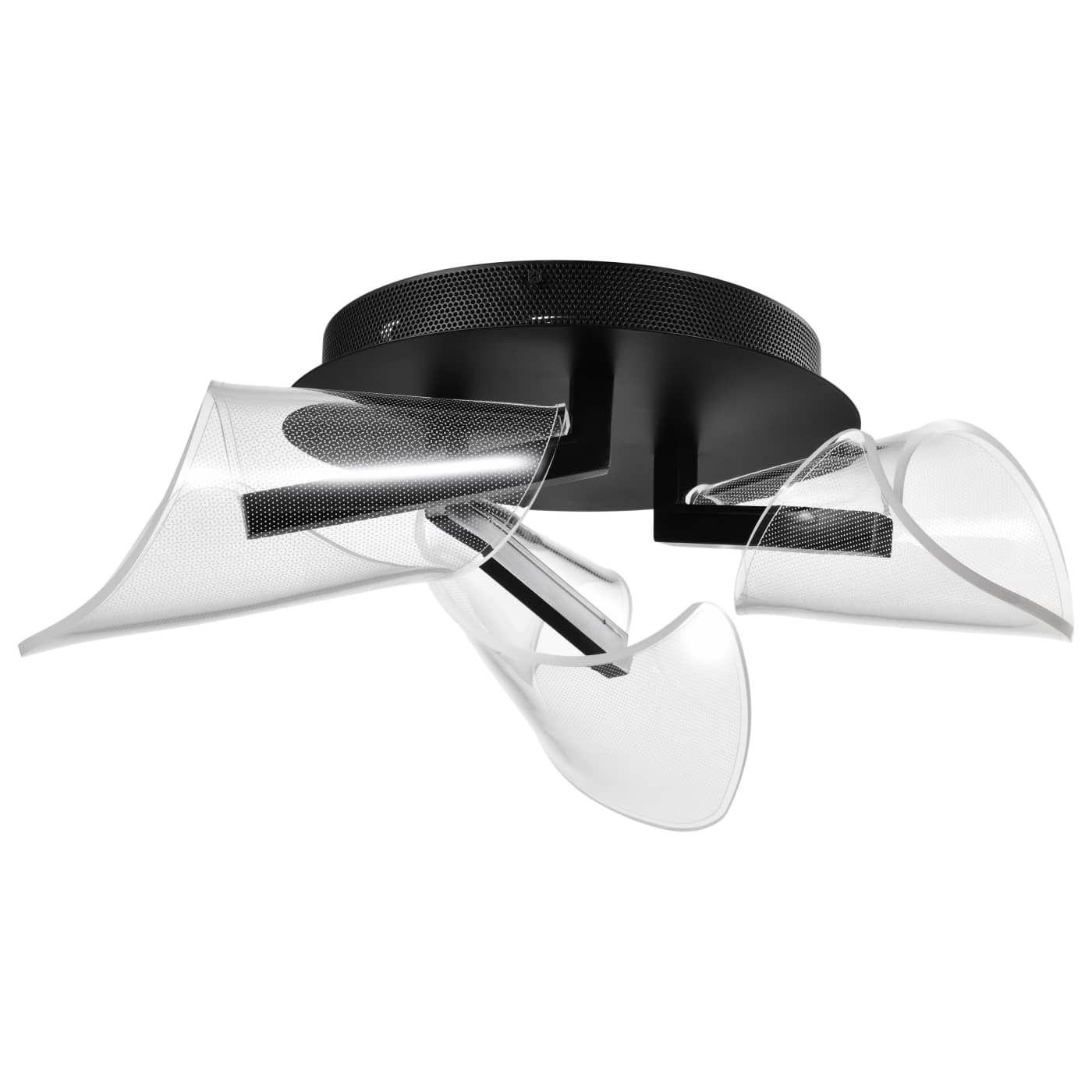 Contemporary Sedona LED Flushmount Matte Black