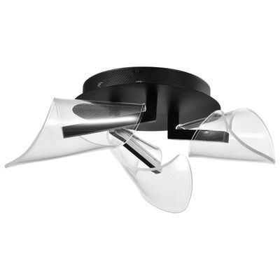 Contemporary Sedona LED Flushmount Matte Black Contemporary Sedona LED Flushmount Matte Black