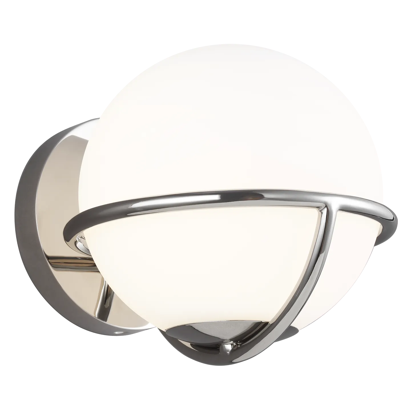 Apollo 1-LIght Wall Sconce Polished Nickel