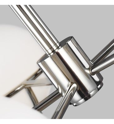 Apollo 5-Light Chandelier Polished Nickel
