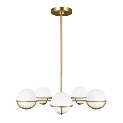Apollo 5-Light Chandelier Burnished Brass Apollo 5-Light Chandelier Burnished Brass