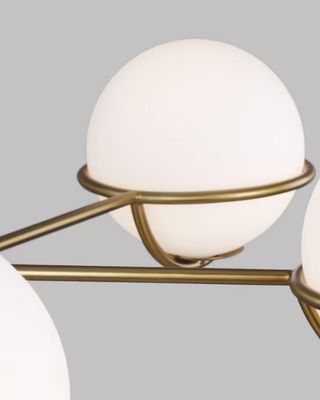 Apollo 5-Light Chandelier Burnished Brass