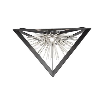 Sunburst 3-Light Flushmount Chrome Sunburst 3-Light Flushmount Chrome
