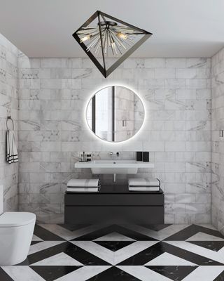 Sunburst 3-Light Flushmount Chrome