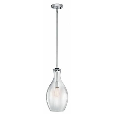 Modern/Contemporary Everly 1-Light Mini Pendant Chrome