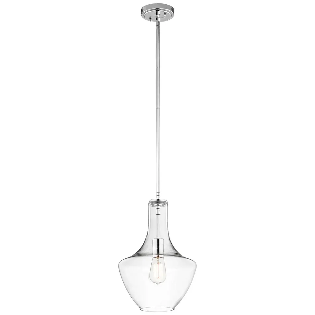 Everly 1-Light Pendant Chrome