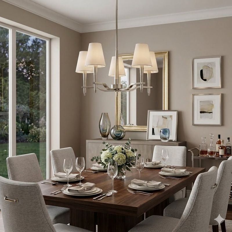 Kinsey 5-Light Chandelier Polished Nickel