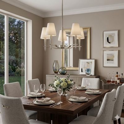 Kinsey 5-Light Chandelier Polished Nickel