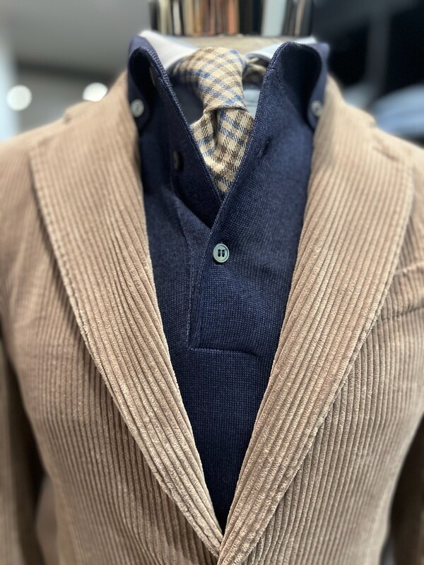Veste en velours côtelé beige