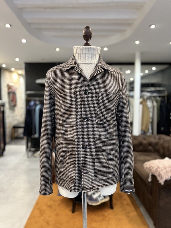 Veste à motif pied de poule