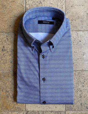 Chemise ajustée imprimée Prince de Galle