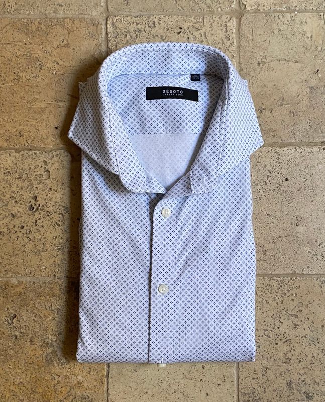 Chemise ajustée imprimée en jersey