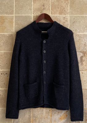 Gilet boutonné marine