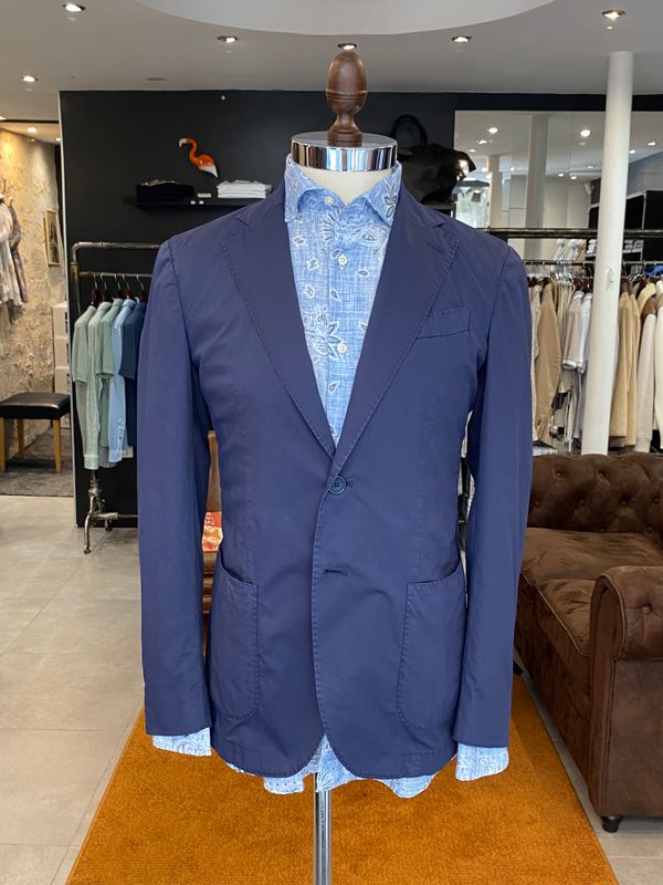 Veste droite bleu